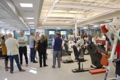 Group touring the new Physical Therapy gym
