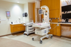 OB patient room baby warmer