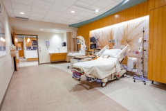 Patient room from opposite side of door